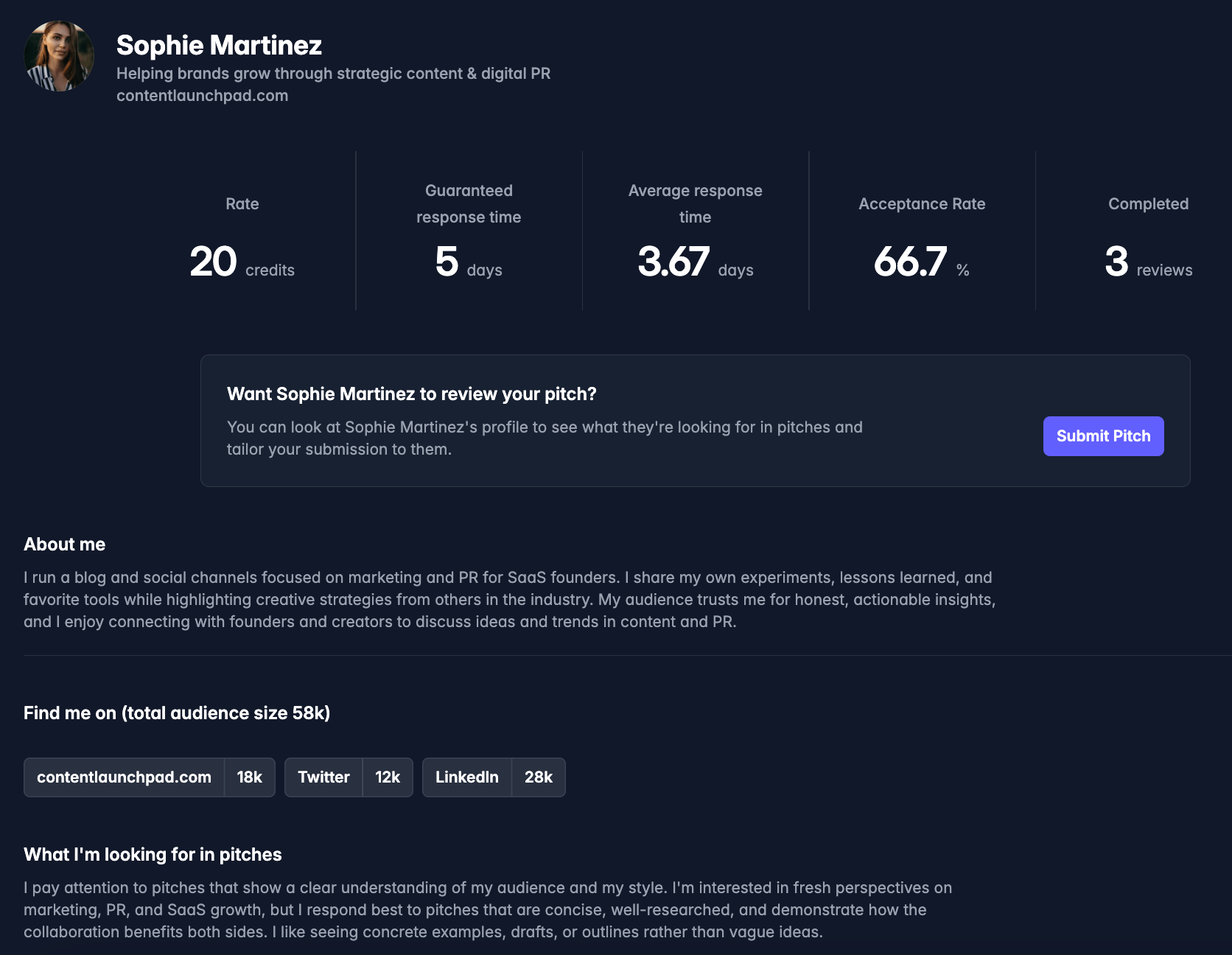 Read reviewer profiles and preferences carefully
